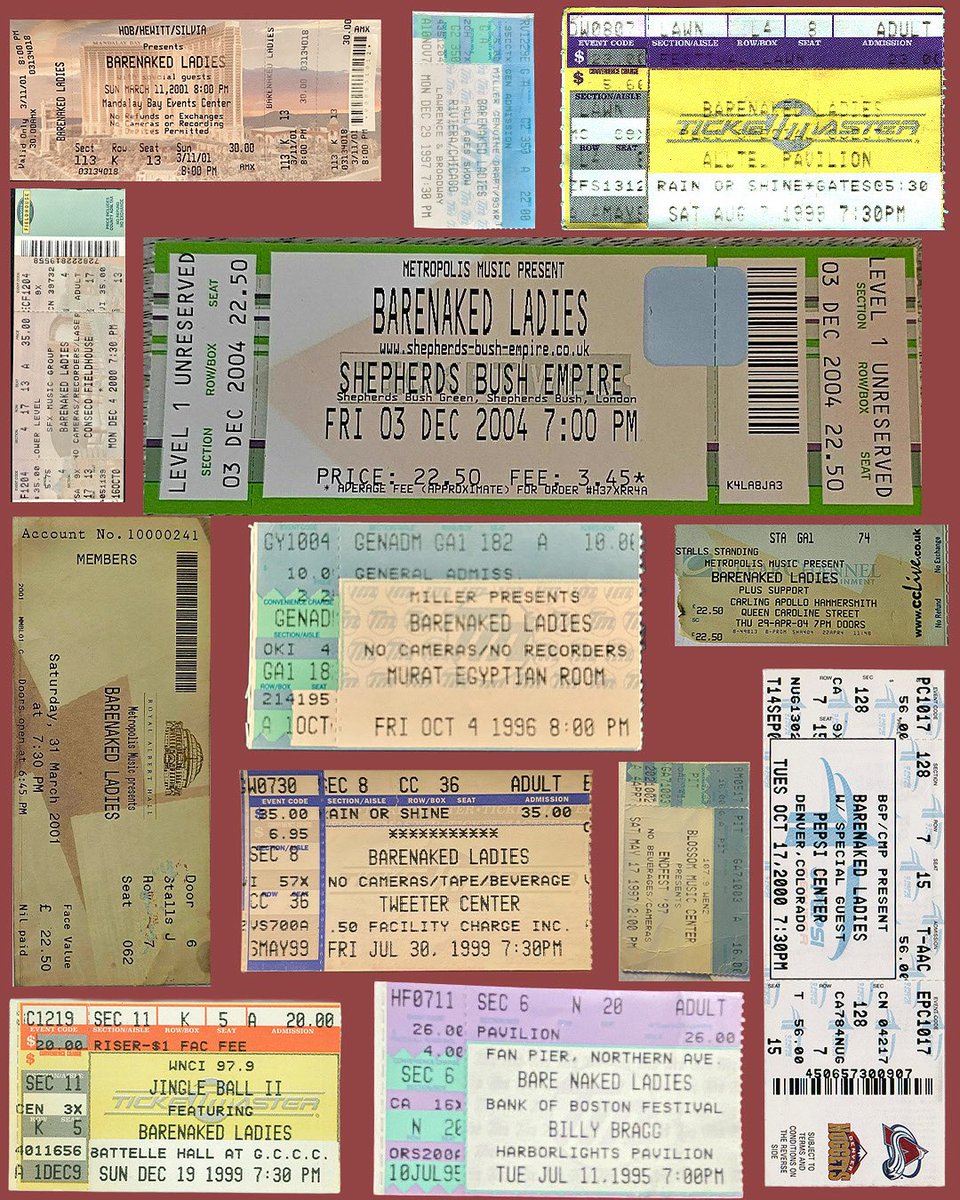 Raise your hand if you still have a collection of old concert tickets 🙋