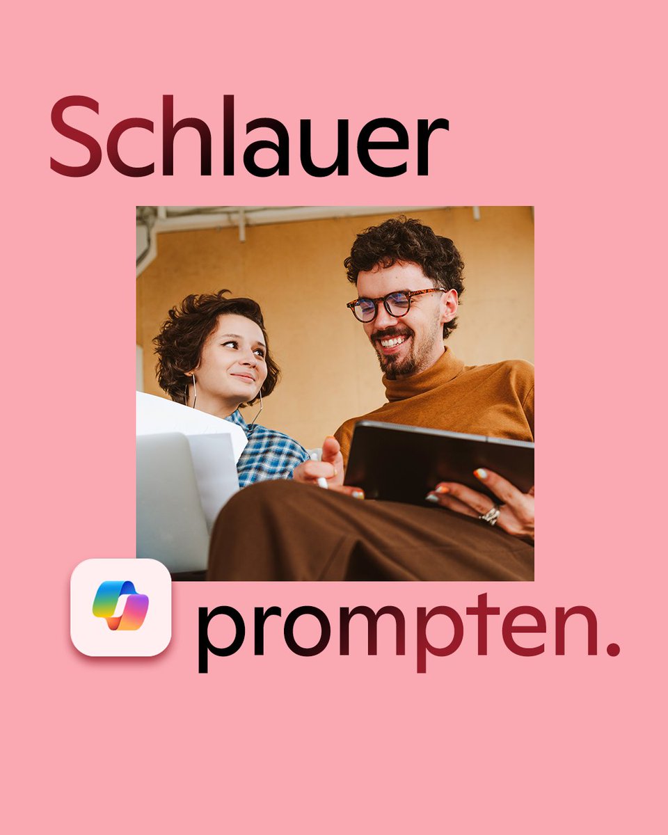 Microsoft Österreich (@microsoftat) on Twitter photo Promptest du immer noch: „3 Bullet Points für ein Meeting“? 😬
Du kannst mehr erreichen! 
Frag nach Strategie, nicht nur nach Struktur: mit #Copilot. 👇
msft.it/6013s4Aud
#PromptLikeaPro Promptest du immer noch: „3 Bullet Points für ein Meeting“? 😬
Du kannst mehr erreichen! 
Frag nach Strategie, nicht nur nach Struktur: mit #Copilot. 👇
msft.it/6013s4Aud
#PromptLikeaPro