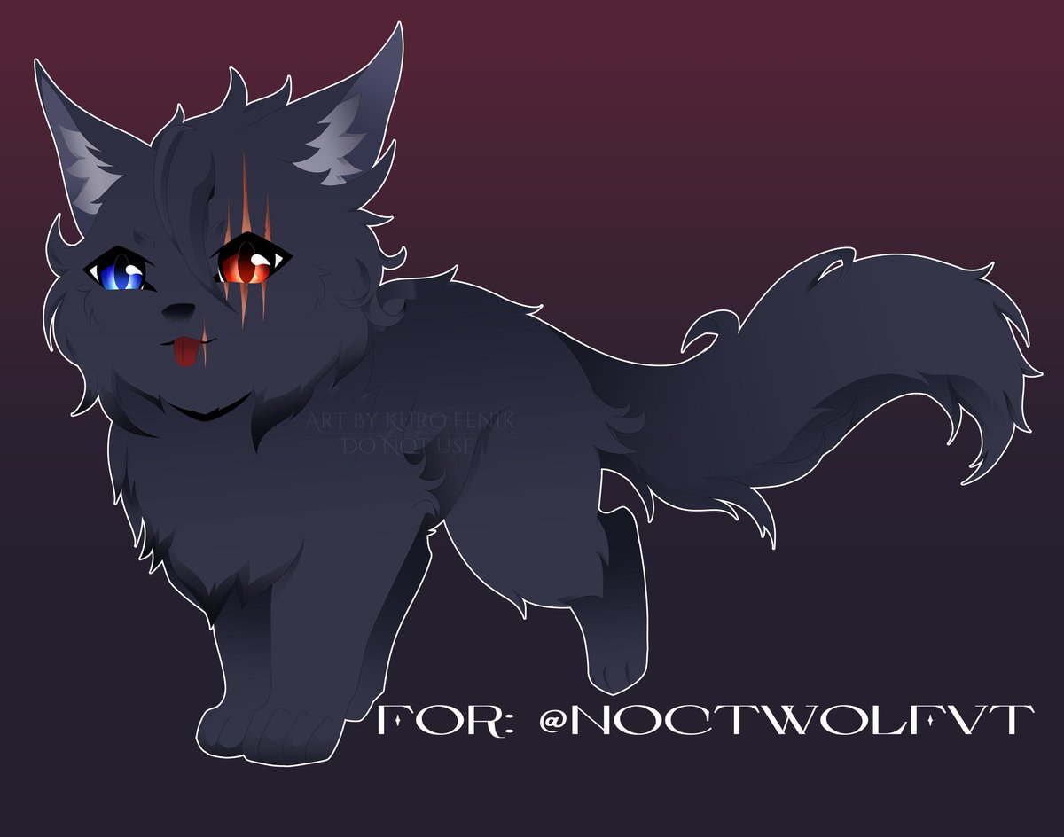 Another mini Chibi art 

For <a href="/NoctWolfVT/">NoctWolfVT 🐺🌘</a>