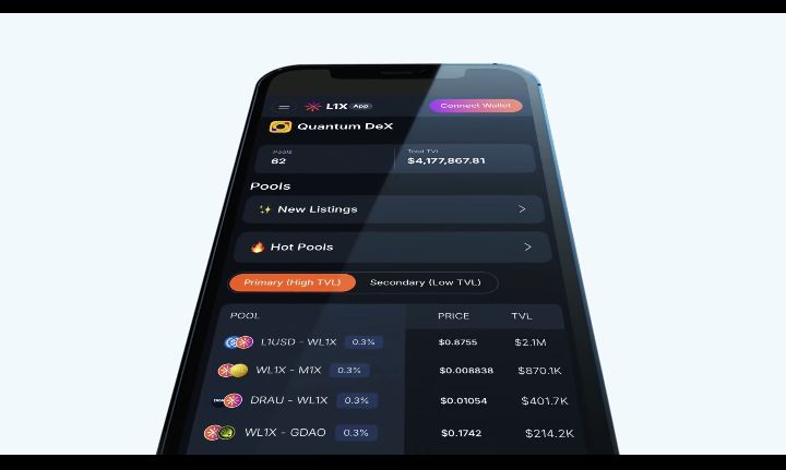 dehunter001's tweet image. Quantum DeX is fully mobile compatible  yes, you can do everything right from your phone.

Build. Swap. Provide liquidity.
All on-chain. All on mobile.

#QuantumDeX #L1X #Web3Mobile

No more waiting to get to your PC.
With Quantum DeX mobile, you can:
✔️ Swap tokens between pools…