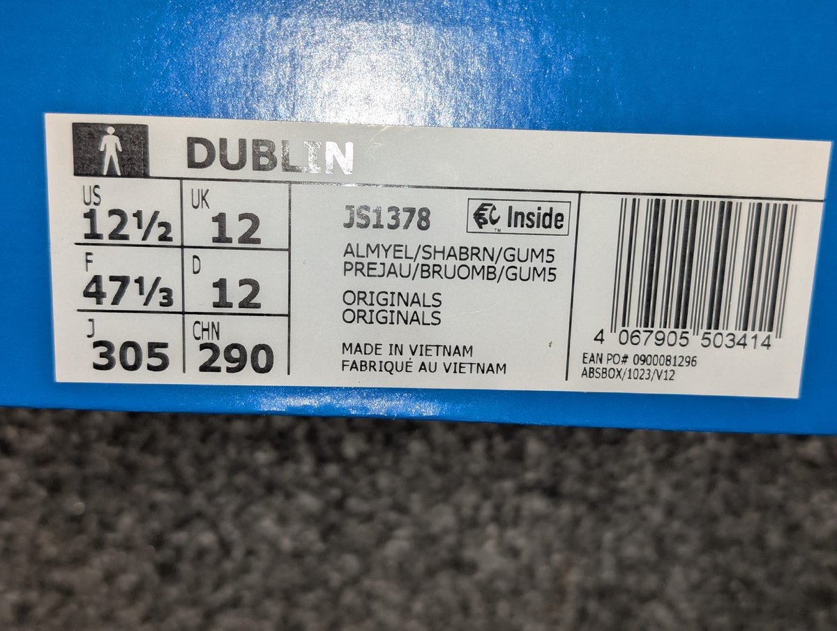 mavv1903's tweet image. Adidas Dublin 1/2025 size exclusive...BNIBWT uk size 12..selling for a mate £150 delivered or nearest offer.
