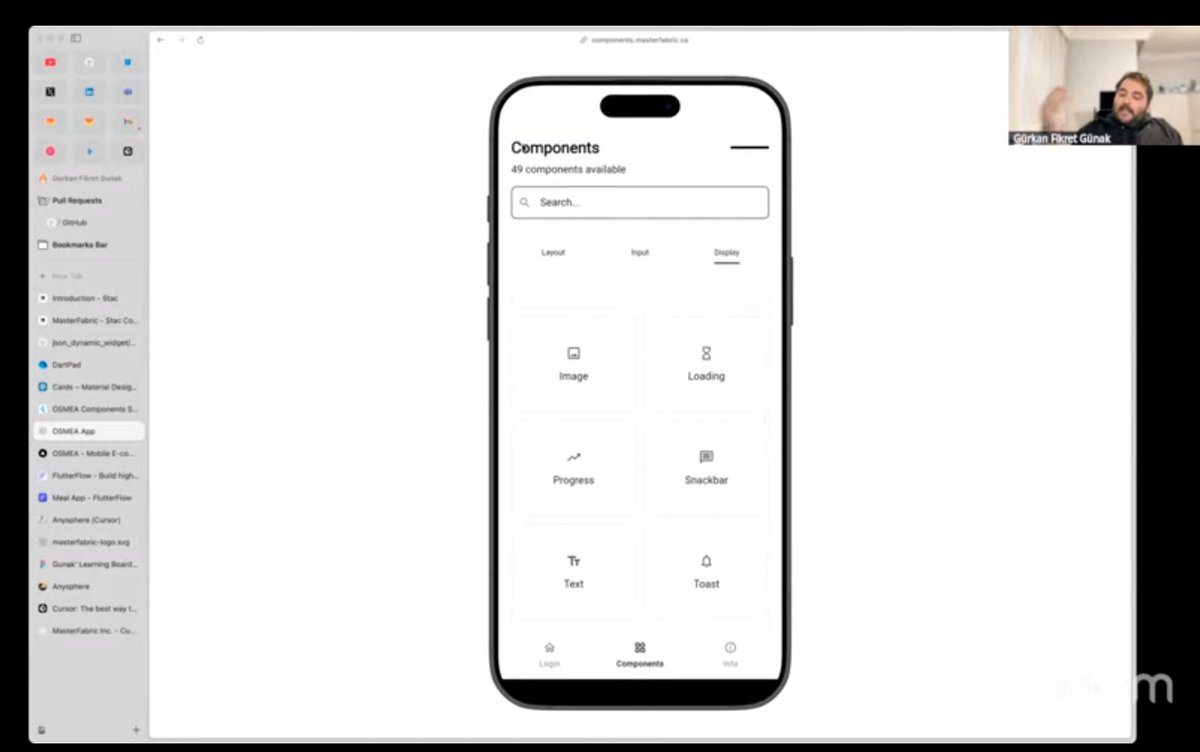 gurkandev's tweet image. We talked about some essential technologies for #Flutter product development and great contributors to the ecosystem in our YouTube content today:
✨ @stac_dev✨ osmea.masterfabric.co
Their work in the Flutter world is absolutely super! 🚀
Check out the details next post ⬇️