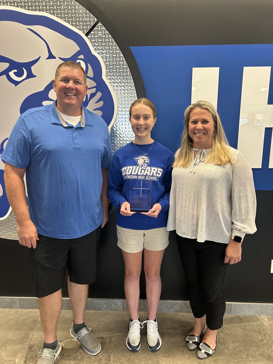 Congratulations to Audrey, a Sophomore and our Quarter 1 Cougar Character Award winner!

Audrey runs Cross Country and plays on the Basketball team. This past summer, she served as a Junior Camp Counselor at Camp Trinity and attended the LCMS National Youth Gathering in New