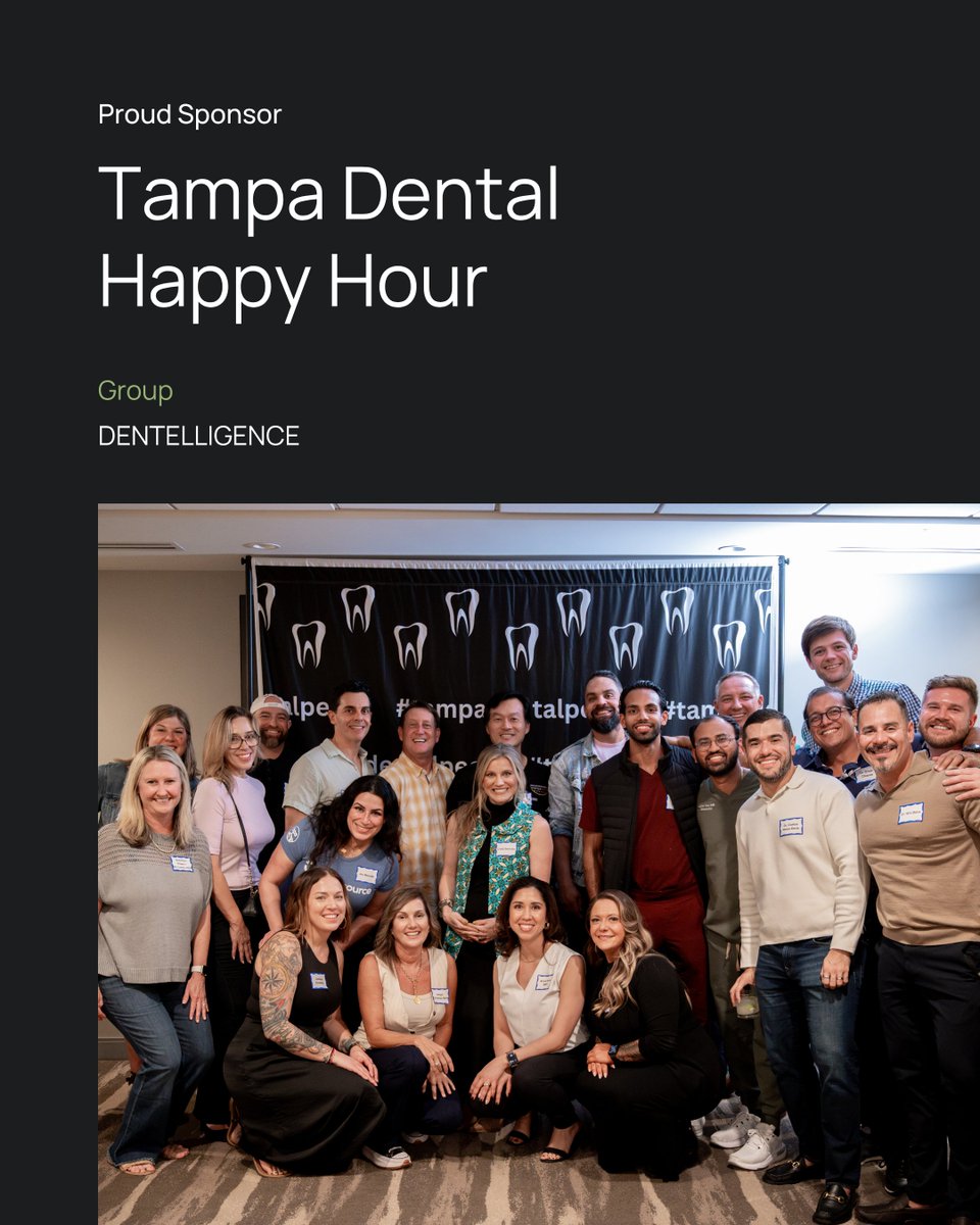 APEXDB's tweet image. Proud to connect with the Tampa dental community!

Our Business Development Manager, Joseph Borcia, attended the Dentelligence Dental Happy Hour — a great evening of networking, collaboration, and sharing ideas with dental professionals from across the area.

#Apex #Dental