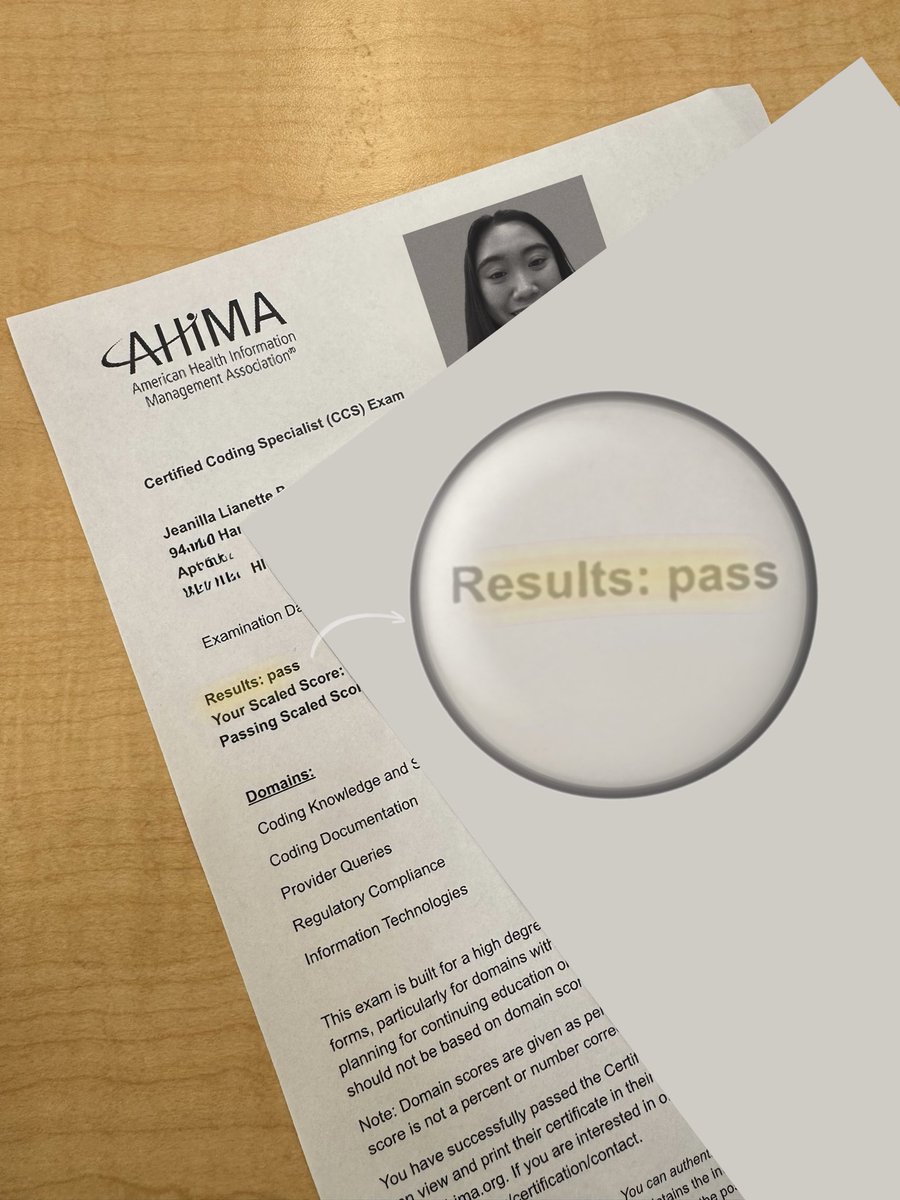 itsjhenthejerk's tweet image. tweeted this when I officially locked in, but I actually started a month earlier…
kept this one quiet for a while. so many late nights, doubts & restarts while learning medical coding but it was all worth it. from hospitality to healthcare, what a pivot! I’m officially a CCS ✨