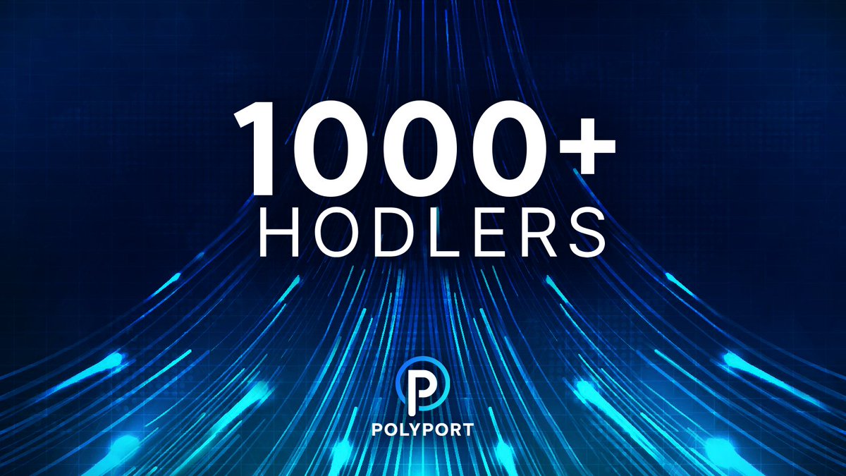 polyport_mart's tweet photo. 🎉 1,000+ holders and counting!
$POLYPORT is taking @solana #PredictionMarkets mainstream!
Be part of the next 1,000 → https://t.co/1sGrOic3Xt https://t.co/LIWvvxGALl