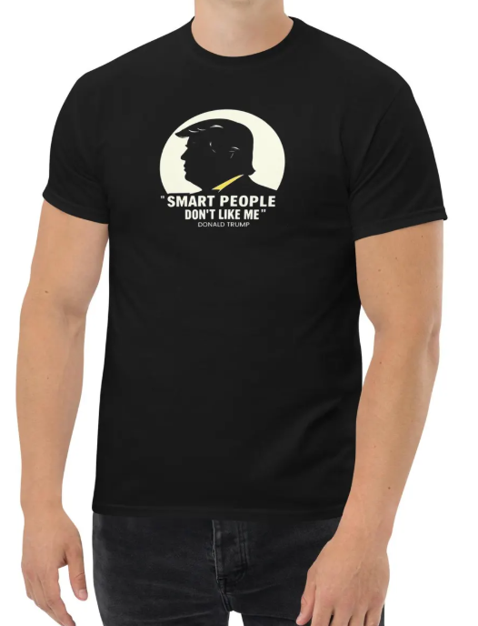 DMHardy66's tweet image. Another NEW shirt added to the shop: "Smart People Don't Like Me" Donald Trump tee. It's available in both men's and women's cut, all sizes, and a variety of colors, including ORANGE! You know you want one. Get it here: etsy.com/shop/DeesRockn…
#tshirts #tshirtprinting