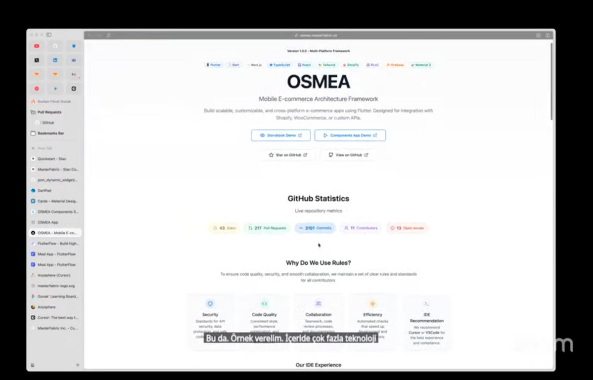 gurkandev's tweet image. We talked about some essential technologies for #Flutter product development and great contributors to the ecosystem in our YouTube content today:
✨ @stac_dev✨ osmea.masterfabric.co
Their work in the Flutter world is absolutely super! 🚀
Check out the details next post ⬇️