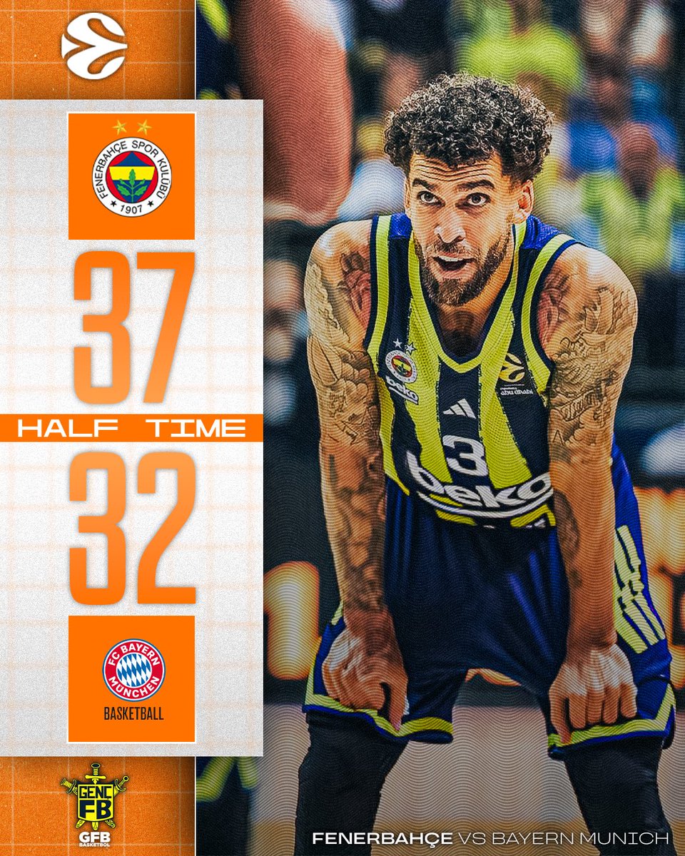 İlk Yarı | Fenerbahçe Beko 37-32 Bayern

SALDIR FENER!

#GFBBasketbol