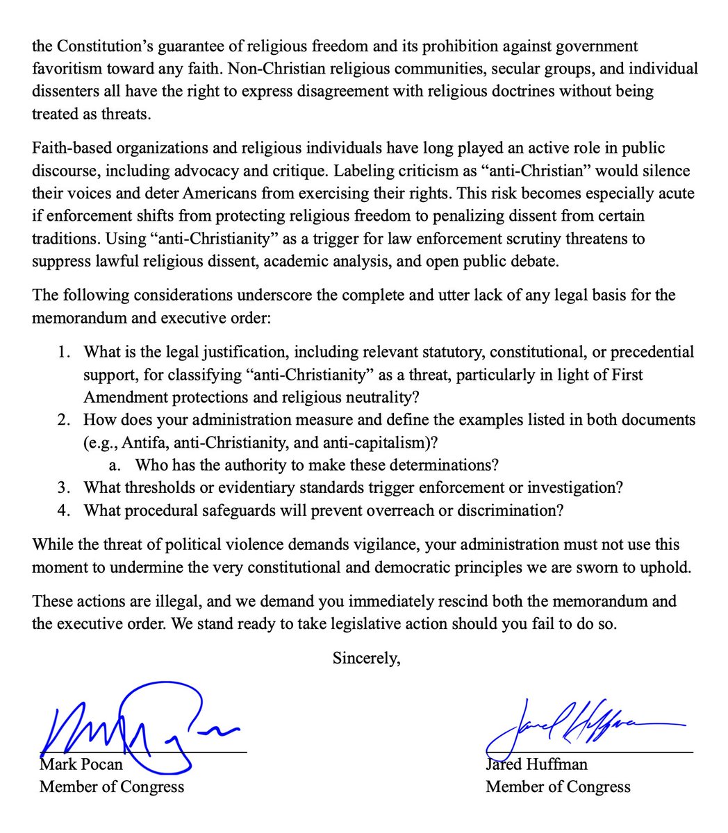 kenklippenstein's tweet photo. 31 members of Congress issue new statement condemning NSPM-7 (!) https://t.co/0CM35OT6gs
