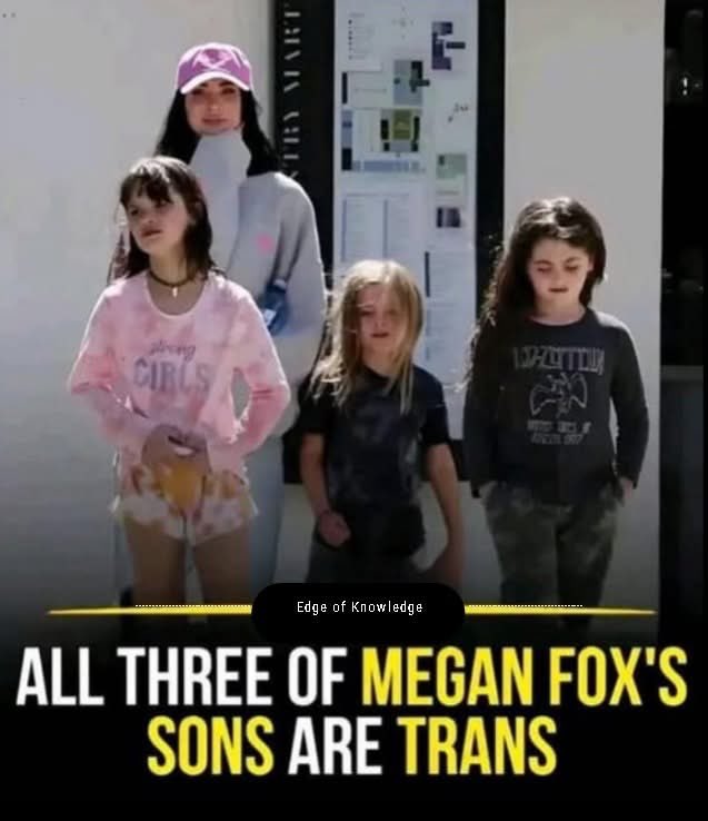cecegkh's tweet image. Fixed it for you! 🙄
All three of Megan Fox’s sons suffer because of their mother’s mental illness!