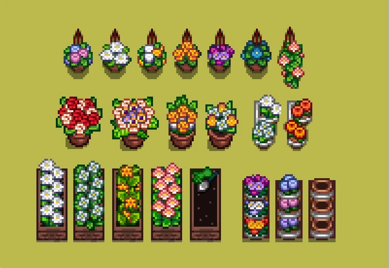 himetarts's tweet photo. for the florist in every stardew valley farmer π»πΏ#stardewvalley #sdvmods https://t.co/viGKodLqKC
