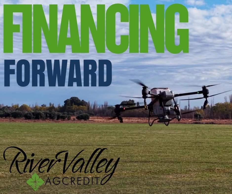 🚁 Financing Forward 🚜
Agriculture is evolving—and so are we. At RVAC, we’re proud to support innovation like drone sprayers that are transforming the way we farm.
If you're ready to finance the next greatest thing in ag tech, give your loan officer a call today.