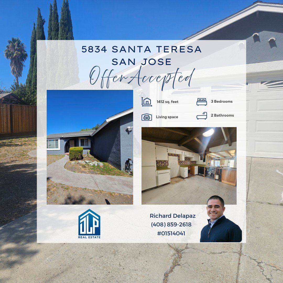 dlprei's tweet photo. ✨ Offer Accepted! ✨

Thinking about buying or selling? The perfect opportunity could be just around the corner! Let’s make it happen.
#OfferAccepted #HomeSweetHome #centralvalley #MorganHill #BayAreaRealEstate #Sanjose #Buying #Selling https://t.co/P7wLzwYufs