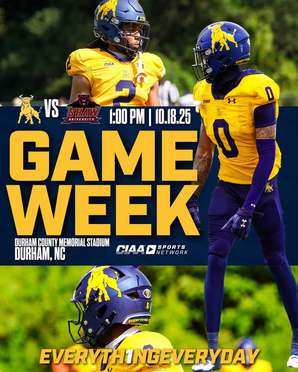 Game Week 🐂🤘
📍Raleigh, NC Durham County Stadium
⏰ 1:00 P.M.
📆 Oct 18
