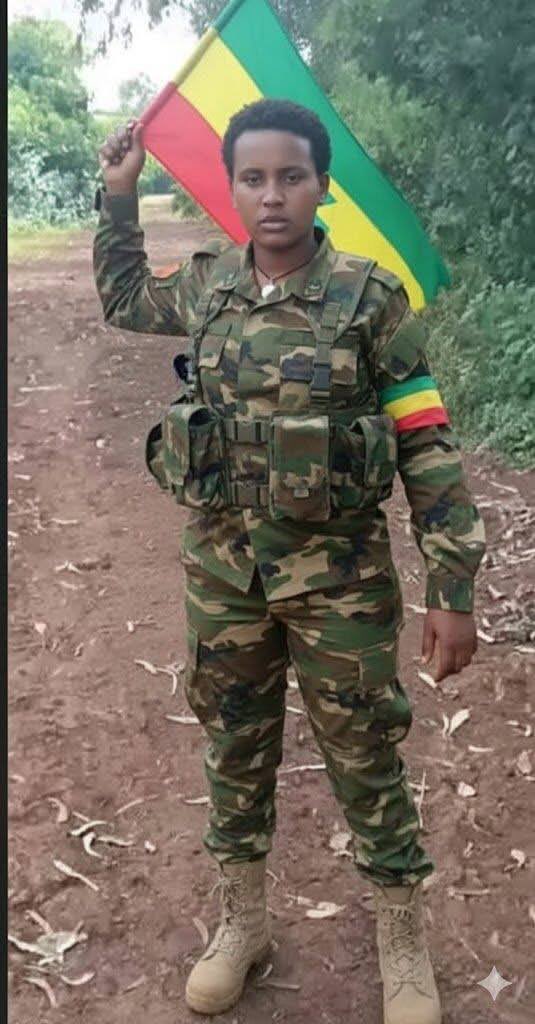 samibebi1's tweet photo. A female Fano fighter captured wounded in West Gojjam was tortured and killed by #AbiyAhmed’s regime ENDF soldiers: her breast was severed, This extreme brutality demands urgent international investigation. #WarOnAmhara #AmharaGenocide #Ethiopia  
@UNHumanRights
@hrw
 @amnesty https://t.co/MCntsBgNpn