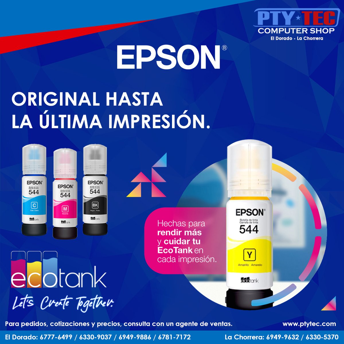 ptytec_computer's tweet image. 🎯 Si buscas eficiencia, economía y resultados profesionales, la Tintas Epson T544 EcoTank son tus aliadas.

Más info: ptytec.com/product/search…

#ptytecdorado #ptytecchorrera #Ptyteccomputershop #ptytec #EpsonT544 #EcoTank #ImpresiónDeCalidad #TintaOriginal #EpsonL3150 #EpsonL3250