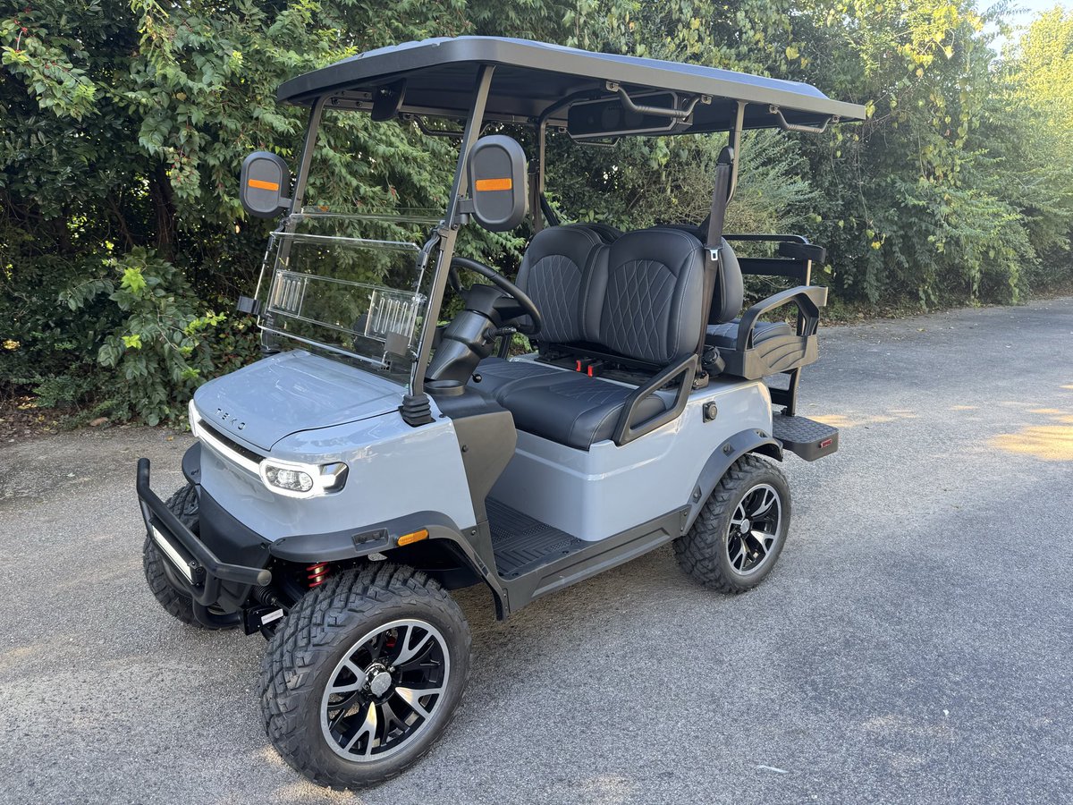 golfcartsTN's tweet photo. New Teko Turbo 2+2 street legal golf cart. Lithium battery. $8,495 plus tax. Text/call 615-970-2721 for more information. #tekoev #denago #FranklinTN #Nashville #golfcarts https://t.co/JWqbRoDL9Z