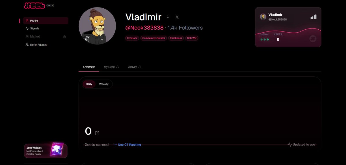 If you haven't yet chosen which infoFI platform to join, I think <a href="/xeetdotai/">xeet</a> is the best choice✅✅✅

a good combination of excellent design and user-friendly control panel

<a href="/xeetdotai/">xeet</a> InfoFI - Influence should be measured by the impact you make, not just the noise you make. How