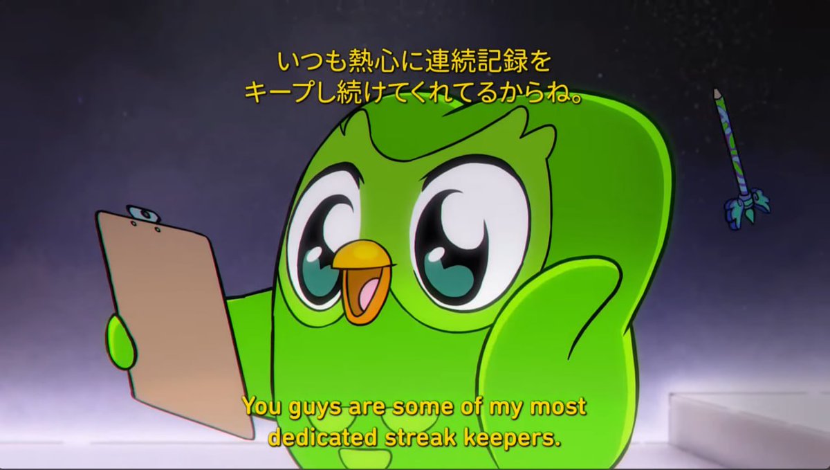 aniwispcom's tweet photo. 🦉#Duolingo:The Final Test — the owl is now the hero of #anime from #Titmouse (#BigMouth)

5 mini-episodes, Japanese dubbing, the first one is already on #YouTube

https://t.co/JBHW0b08Hp

#TheFinalTest #TrendingNow #News #DuolingTheFinalTest #DuolingoAnime https://t.co/JnsQr1EAuE