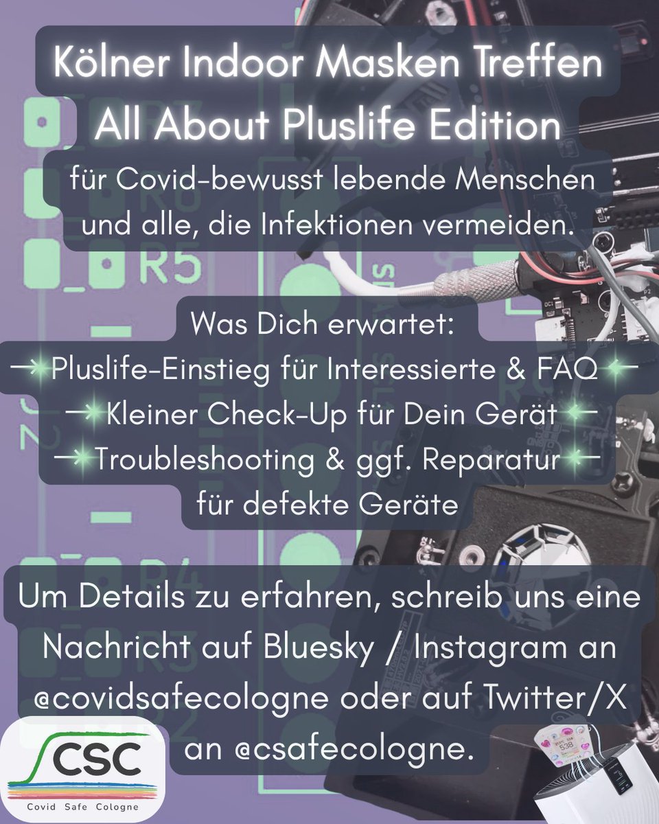 Unser November-Treffen ist ab jetzt offen zur Anmeldung! 
Es wird diesmal spannend für Pluslife-Besitzer*innen und alle, die es vielleicht noch werden möchten.
Natürlich sind auch alle anderen wie immer herzlich willkommen.
Details gibt's auf Anfrage - wir freuen uns auf euch! :)