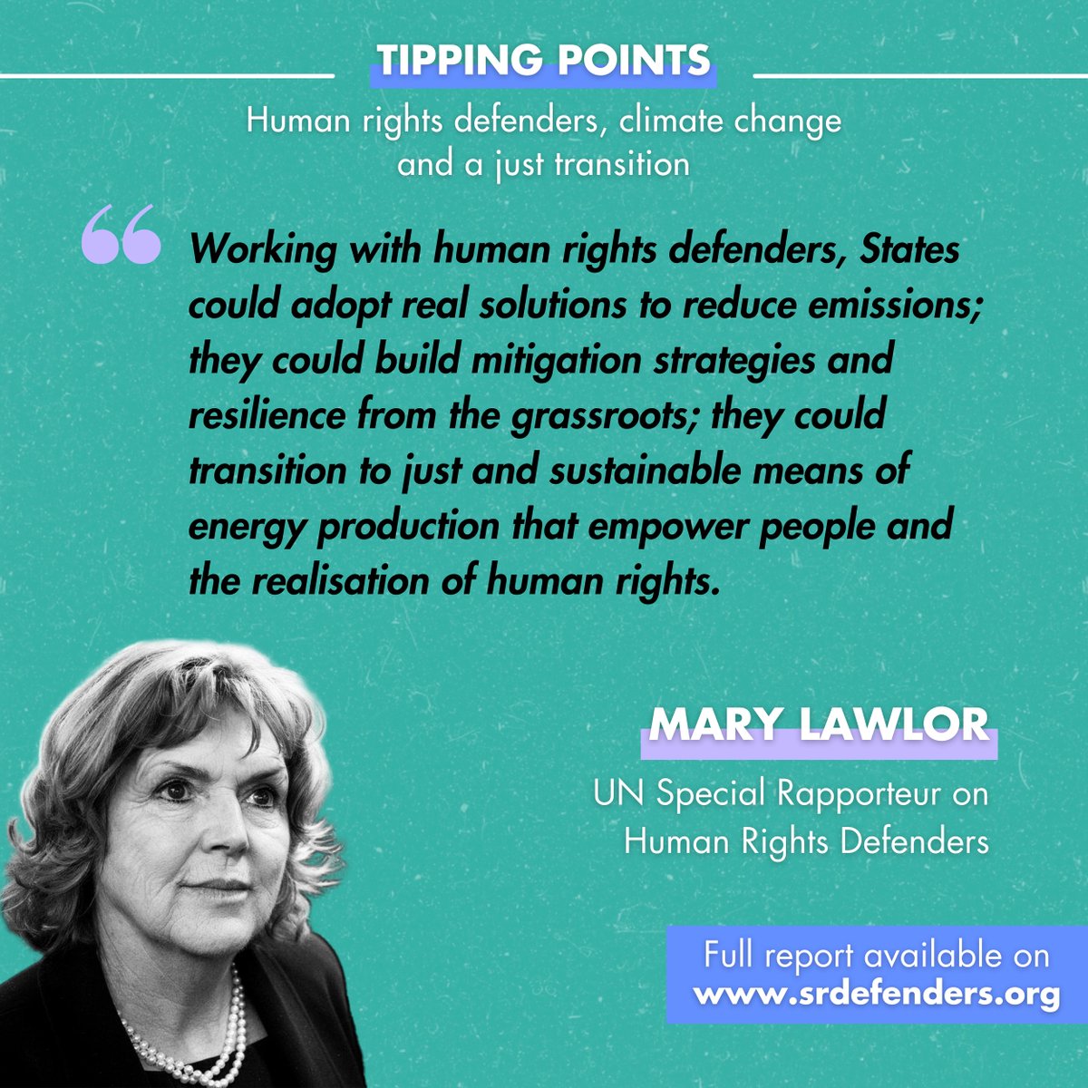 Working with HRDs, States could adopt real solutions to reduce emissions; they could build mitigation strategies &amp; resilience from the grassroots; they could transition to just &amp; sustainable means of energy production that empower people.
#TippingPoints #UNGA80