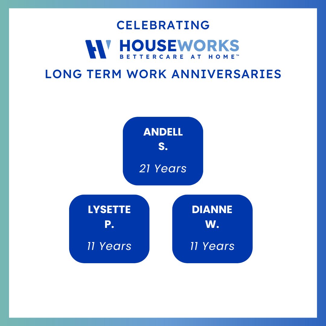 House_Works's tweet image. Congratulations to Andell, Lysette, and Dianne for celebrating huge milestones with HouseWorks! We are thankful for everything you do.⭐