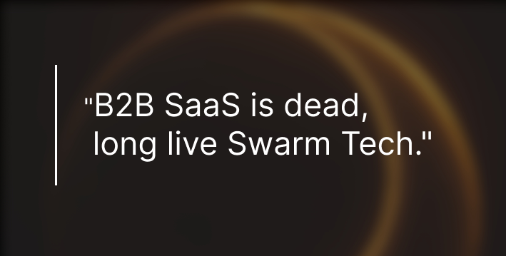 The $317B B2B SaaS market is giving way to the Swarm Tech Era. 
This is the future of collaboration: fluid organizations, autonomous agents, and outcome-based pricing.

Ready for the transition? Read how it's already happening 👇
rndao.io/blog/post/b2b-…