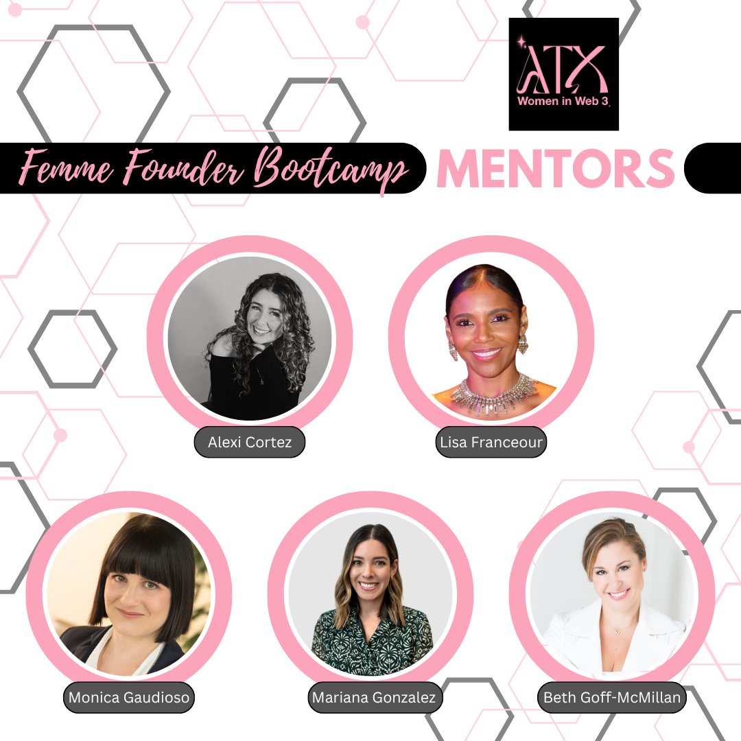🌟Meet the incredible MENTORS supporting our 2025 Femme Founder Bootcamp!📷 

These amazing industry leaders are generously sharing their time, wisdom, and experience with this year’s 21 founders.  

Learn more about the program at atxwiw3.com/bootcamp