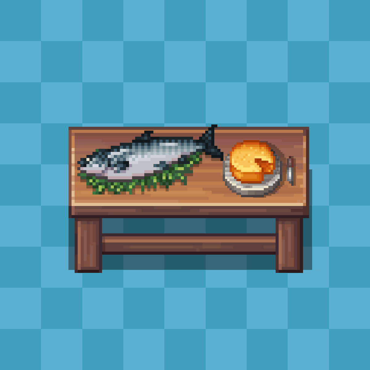 hypnobius's tweet image. First time drawing a pixel art fish 🐟

#pixelart #indiedev
