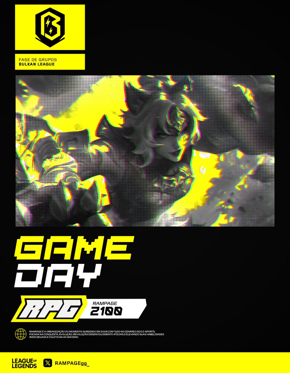 É chegado o momento! Enfrentaremos a DuDuck e contamos com a sua torcida 👊 acompanhe os primeiros passos:

🎬 twitch.tv/bulkanleague

Come feel our rampage! #GORPG 🚀