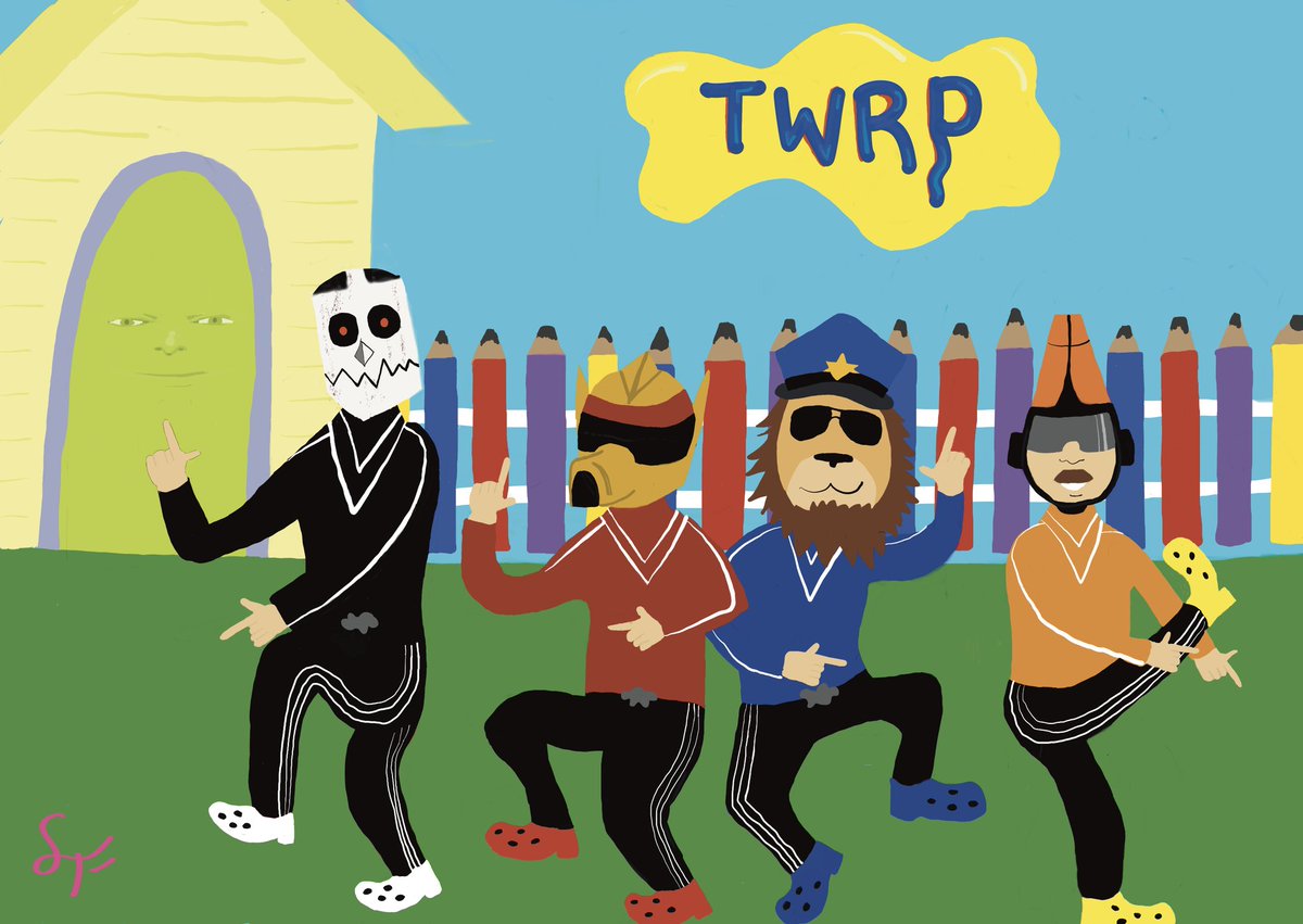 SeelieFairy's tweet image. "TWRP is basically just adult wiggles" - someone

This collab could heal the world tbh
#twrp x #wiggles 
Crossover of both mine and my son's favorites