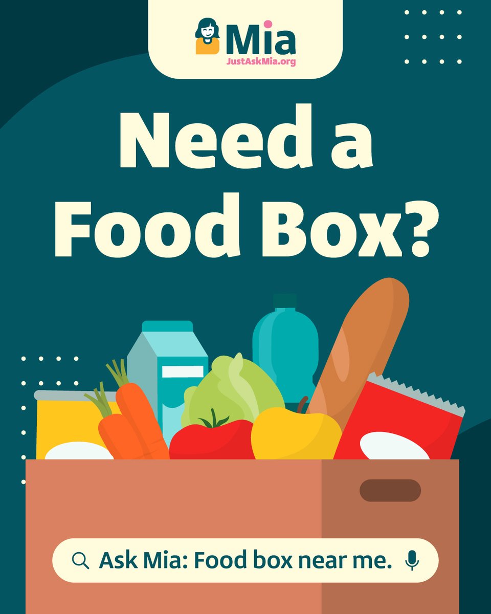 Need a little extra help with groceries this week? Many organizations offer free food boxes with fresh produce, pantry staples, and more. Just Ask Mia can help you find a food box in your zip code.