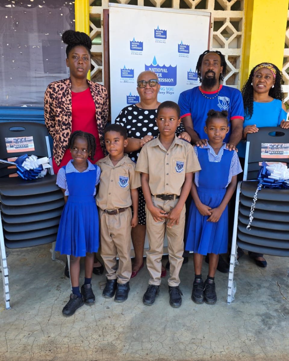 NWCjam's tweet image. 💙 Making a Difference, One Seat at a Time! 💺

The NWC St. James &amp;amp; Trelawny Team donated classroom chairs to Bounty Hall Primary &amp;amp; Infant School, received by Principal Ms. Ilna Grayson. 👩🏽‍🏫

#NWC #CommunityCare #TeamNWC #GivingBack #EducationMatters