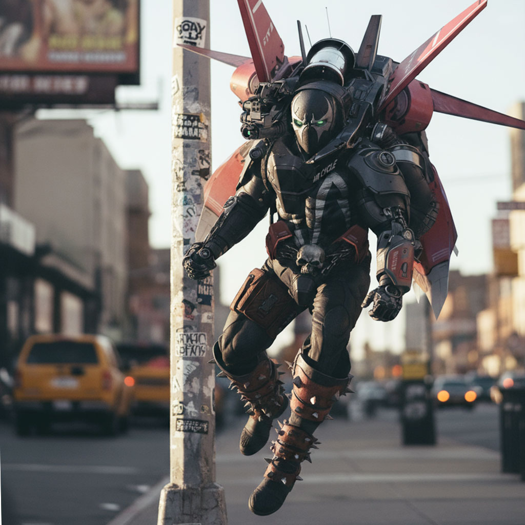 Pilot Spawn (Spawniverse)
Gemini 2.5 flash image (Nano-banana)

#AI_Spawn #spawniverse #hunter_r_customs #spawnfanart