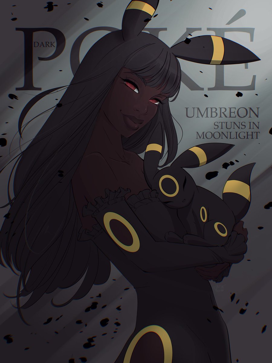 pinalaflame's tweet image. Umbreon 🖤 #Blacktober no.24