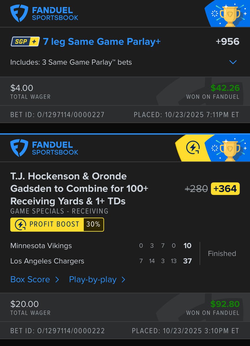 RobbieJohn236's tweet photo. @CodyBrownBets Used this as the basis of a 7-legger that hit... Hockenson made me sweat for it😮‍💨 https://t.co/Kw8xuM3WlG