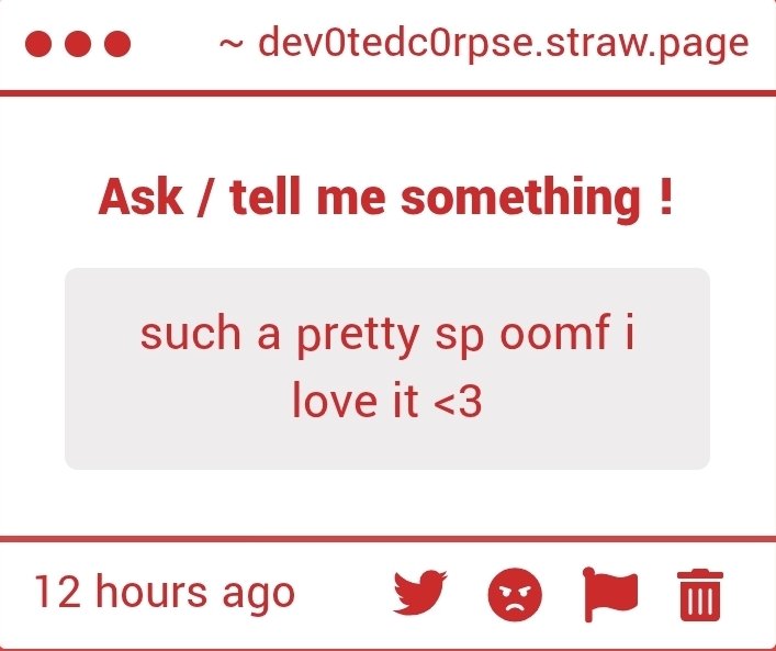 dev0tedc0rpse's tweet image. THANK YOU OOMF :33