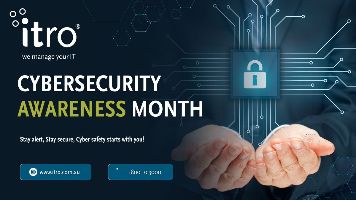 🔐 October is Cyber Security Awareness Month! At #itro, we believe protecting your business online is just as important as locking your front door. This month, we’re spotlighting simple, powerful steps every team can take to stay safe!
