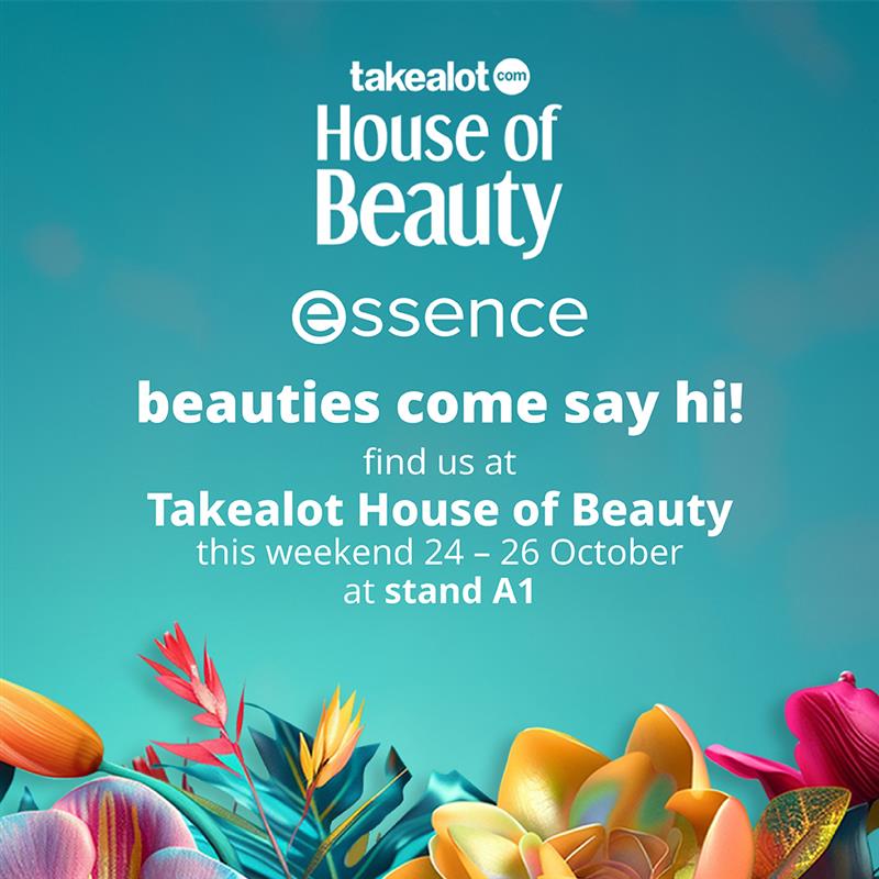 essence south africa (@essence_za) on Twitter photo durban beauties π΄π come say hii to team essence at the <a href="/TAKEALOT/">takealot</a>  House of Beauty this weekend β¨
π stand a1 | ποΈ 24β26 october
#essencecosmetics #essenceafrica #HouseOfBeauty #takealothouseofbeauty durban beauties π΄π come say hii to team essence at the <a href="/TAKEALOT/">takealot</a>  House of Beauty this weekend β¨
π stand a1 | ποΈ 24β26 october
#essencecosmetics #essenceafrica #HouseOfBeauty #takealothouseofbeauty