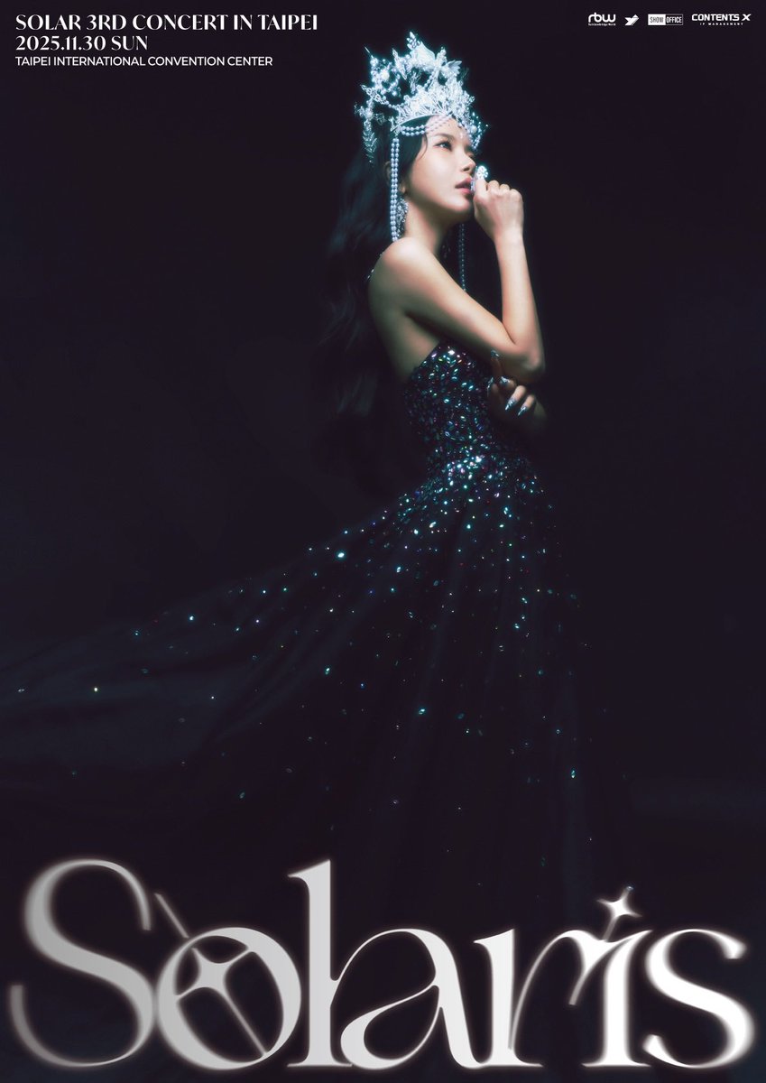 YJPARTNERS's tweet image. 11月會不會太美好了！
頭尾直接被頌樂佔據(´▽`ʃ♡ƪ)
這個次數是否比各位回娘家次數還多！

Solar 3rd CONCERT [Solaris] in TAIPEI
⏰演出時間｜2025年11月30日（日）17:00
📍演出地點｜TICC台北國際會議中心
詳：showoffice.com.tw/news?uid=NnYfG…

#MAMAMOO #Solar
#Solar_3rd_Concert #Solaris_in_TAIPEI