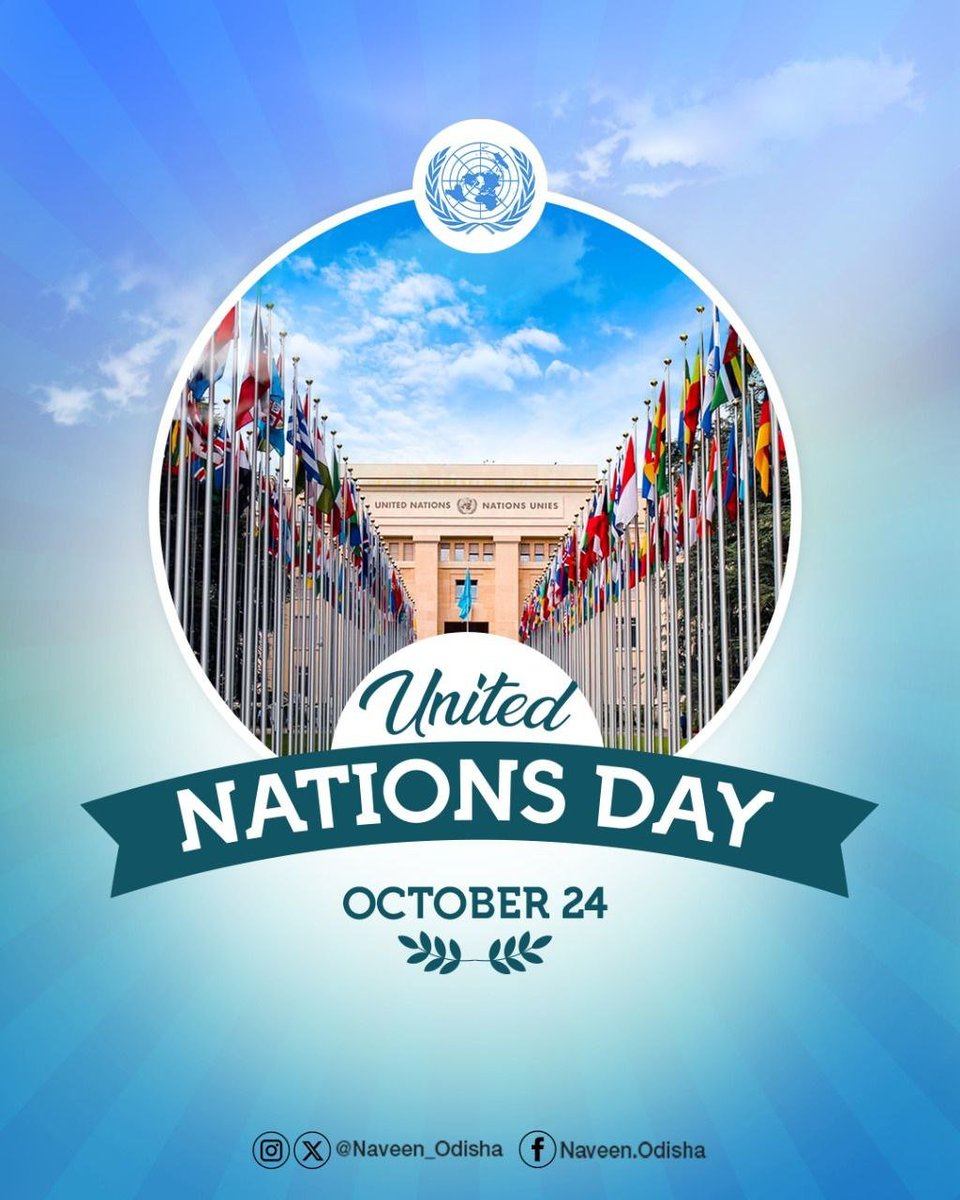Naveen_Odisha's tweet image. For 80 years, the United Nations has brought countries together to tackle our biggest challenges which no nation can solve them alone. It has emerged as a forum for shared solutions and collective hope. On #UNDay let’s renew our pledge to build a future together which offers hope…