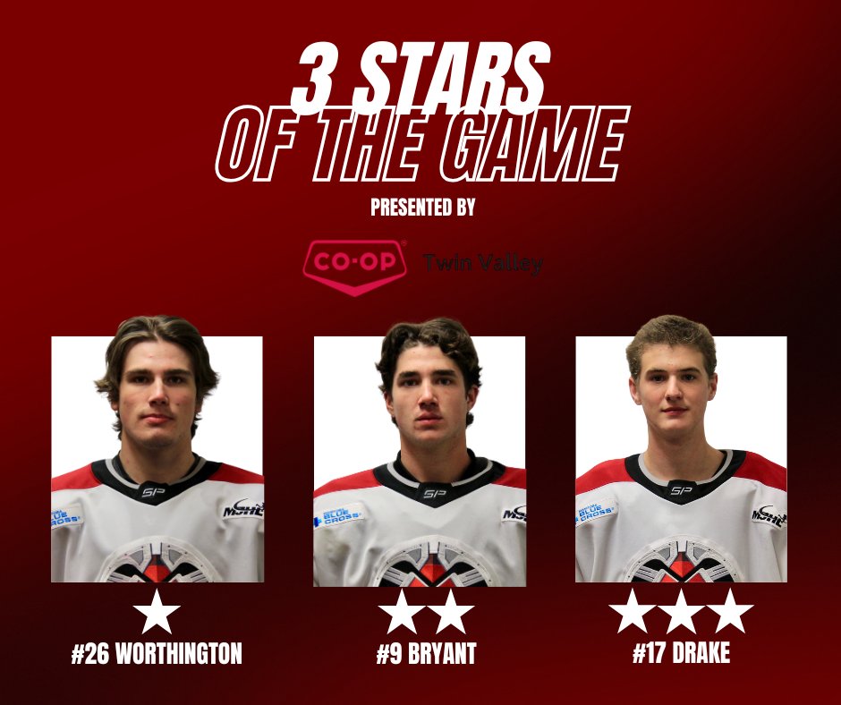 Here are your Twin Valley Co-op 3 stars of the game from tonight.