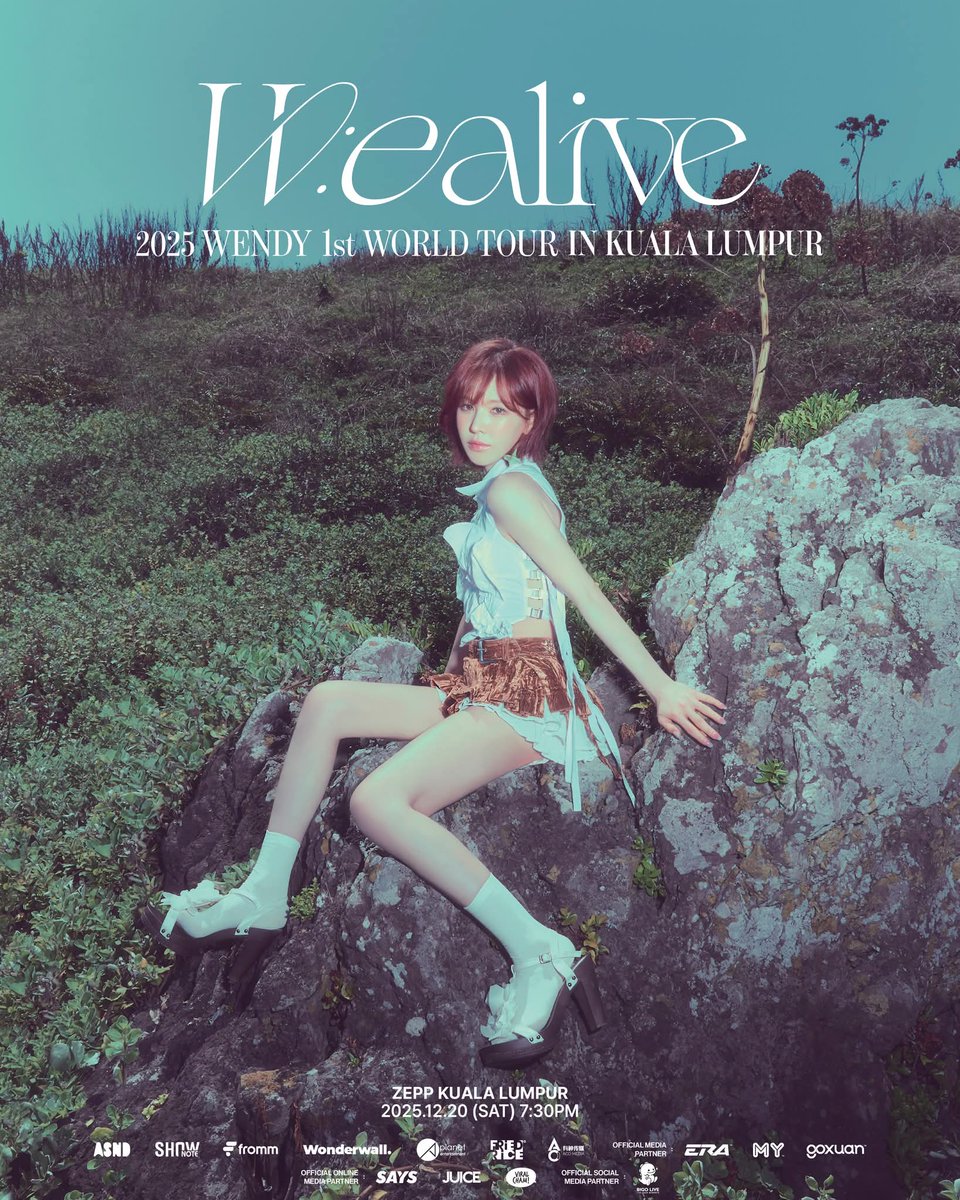 msiakpopfans's tweet photo. [EVENT] 2025 Wendy 1st World Tour <W:EALIVE> in Kuala Lumpur

📅: 20 December 2025 (Saturday) 
🕢: 7:30PM
📍: Zepp Kuala Lumpur

#WENDY #웬디 #WEALIVE #WENDY_WORLDTOUR #RedVelvet #WEALIVE #WENDYinKL #WENDYinMY #WEALIVEinKL #WEALIVEinMY

Ticket Sales
📅: 29 October 2025 (Wednesday)
🕛: 12PM
🎟️: https://t.co/fP6pgY0p73
