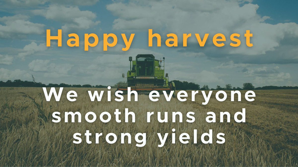 Agrimasters's tweet image. Here’s to a successful harvest! Wishing all farmers safe days and rewarding results this season from everyone at Agrimaster 🌾