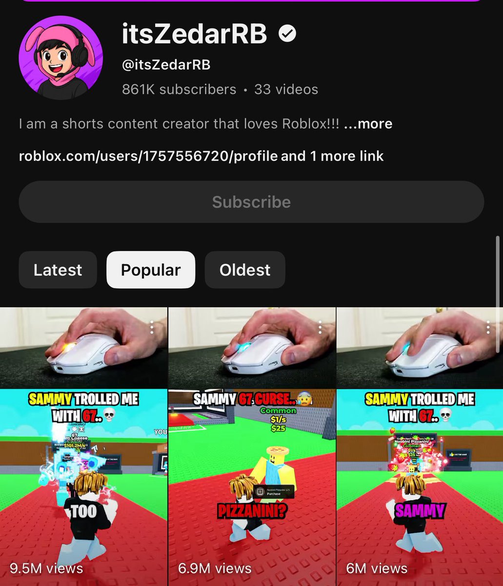 CalebTheos_'s tweet image. He started this channel 34 days ago.
Now it has 850,000+ subscribers, 
pulling $7,000+ so far.
Every video averages 2M+ views.
Not luck - he’s grown 2 channels from 0 → 100K subs in under a week.
Want to learn how he did it?
Reply “YouTube” and I’ll DM you the full guide.…