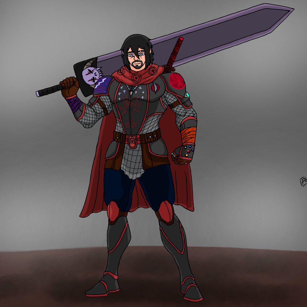 AdrianBederich's tweet photo. Crusher, the elf berserker ⚔️ 
#digitalart #characterdesign #originalcharacters https://t.co/t2zAZq5hv6
