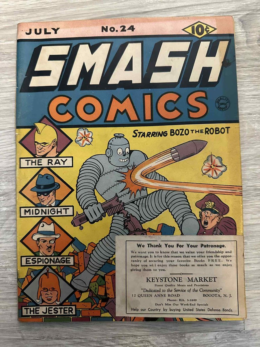 Smash Comics #24 1941 - Early Robot Cover - Golden Age  - Read  
🔗 ebay.com/itm/1977803500…  
 #ad