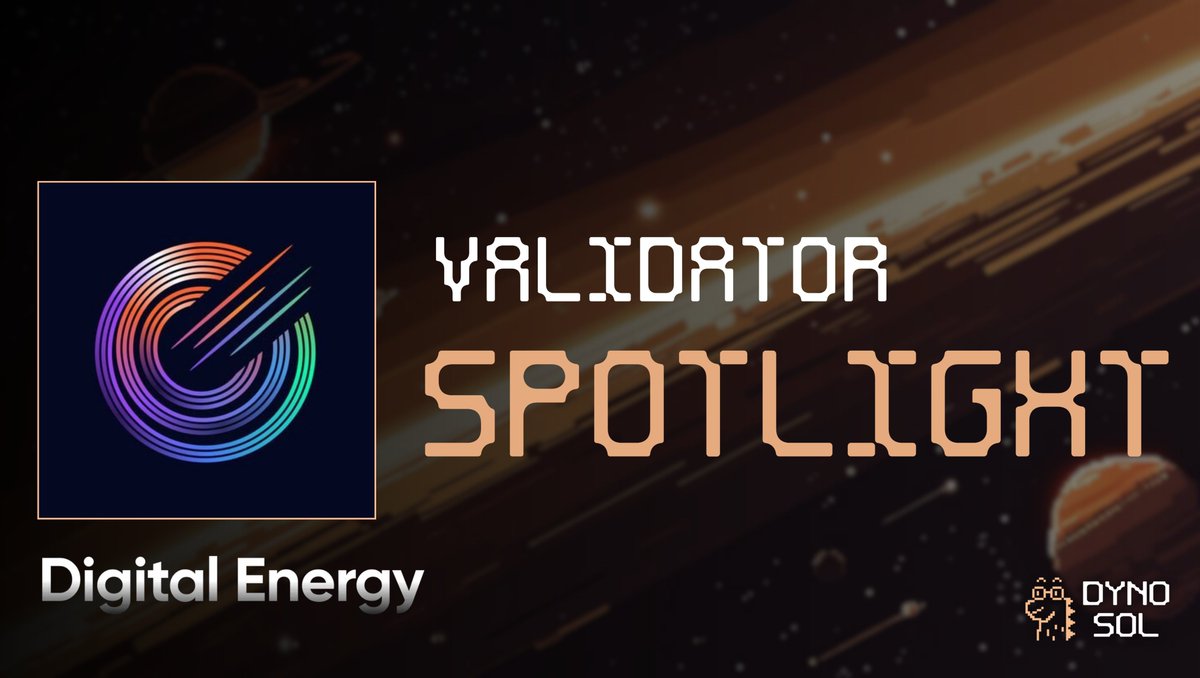 🧵 Validator Spotlight: Digital Energy ⚡️

Let's talk about <a href="/DigitalEnergyX/">Digital Energy 🇺🇲</a>, the validator that's not just securing <a href="/solana/">Solana</a>, but actively building tools, educating users, and driving innovation across the ecosystem.