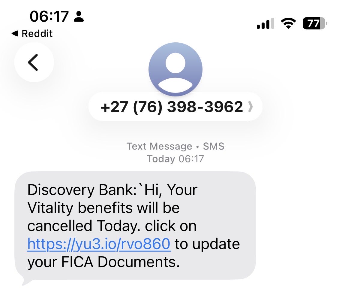 .<a href="/Discovery_SA/">@Discovery_SA</a> You’ve got some scammer pretending to be you.